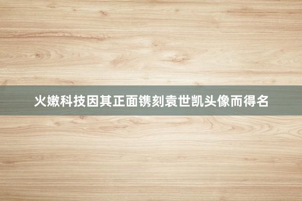 火嫩科技因其正面镌刻袁世凯头像而得名